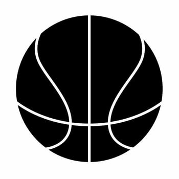 Basketball icon illustration template. stock vector