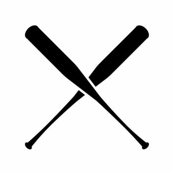 Baseball stick icon illustration template. Stock vector. vector