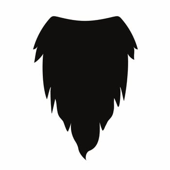 Beard icon illustration template. Stock vector. vector