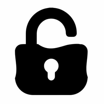Padlock icon illustration template. Stock vector. vector