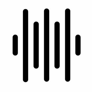 Sound wave icon illustration template. Stock vector. vector
