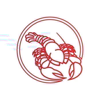 lobster vector illustration design icon