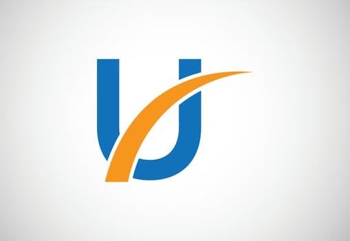 Letter U logo design template, Vector illustration