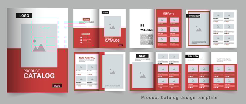 Modern Product catalog design template vector