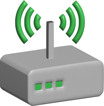 3d illustration of modem png