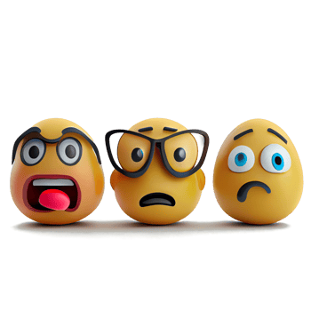 3d faces with emotions png