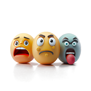 3d faces with emotions png