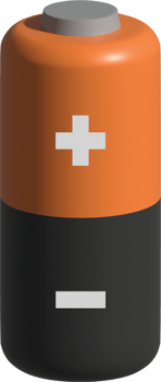 3d illustration of battery png
