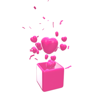 3d Heart valentine love png