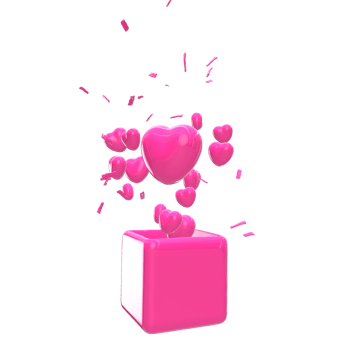 3d Heart valentine love png