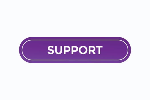 support button vectors.sign label speech bubble support vector