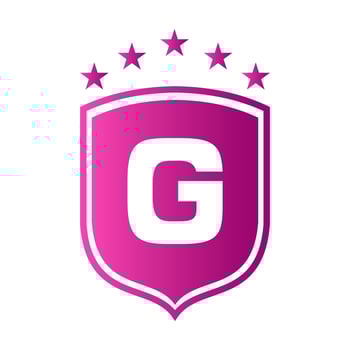 Letter G Shield Logo Security Protection Symbol Sign Design vector