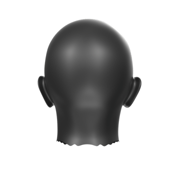 3D Rendering Of Human Bust png