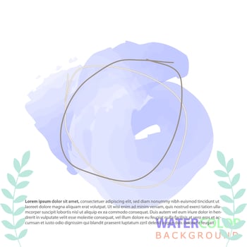 minimalist design background in soft rainbow pastel color. Square abstract brush watercolor banner template for social media post, cover, poster, gift card, brochure, flyer, invitation, placard vector