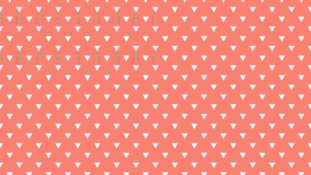 white color triangles over salmon red background vector