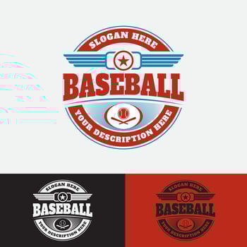 Baseball Vintage Template Logo Format Vector Eps