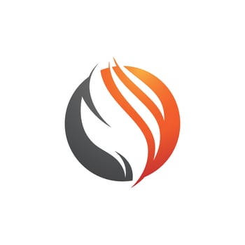 flame icon fire vector design