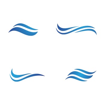 Water wave icon vector