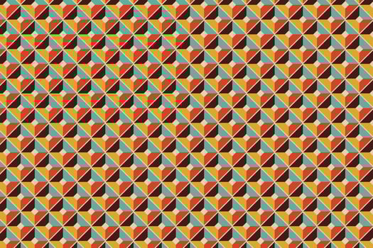 Pattern with geometric elements in vintage tones. Abstract gradient background vector