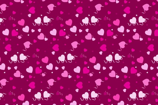 Pattern with geometric elements in pink tone valentine heart pattern Abstract Gradient Background vector