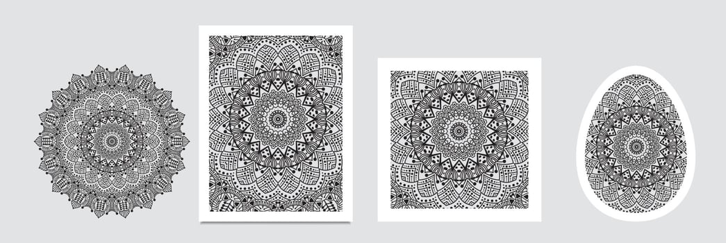 Mandala background. Vintage decorative elements. Hand drawn background. Islam, Arabic, Indian vector