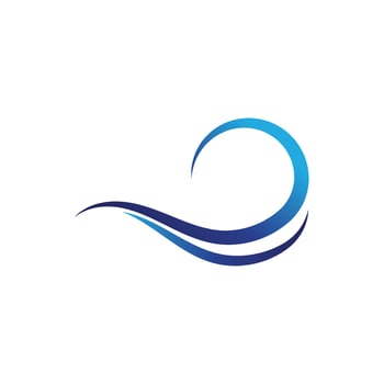 Water wave icon vector