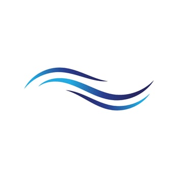 Water wave icon vector
