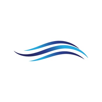 Water wave icon vector