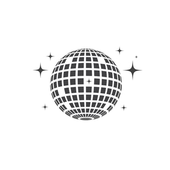 Disco ball vector icon illustration