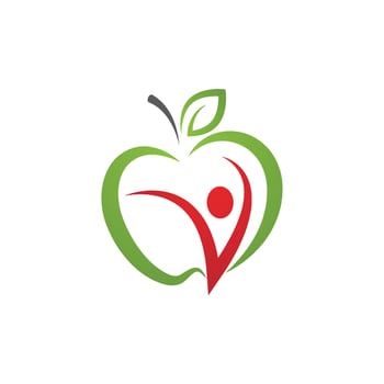 healthy apple vector design icon