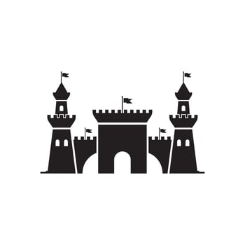 Castle vector illustration icon