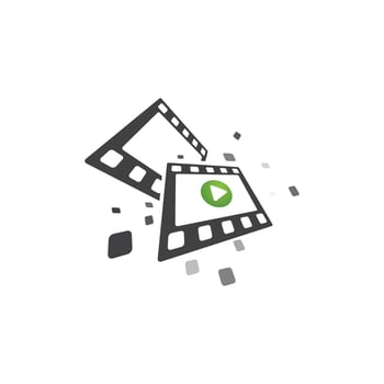 abstract film icon vector illustration