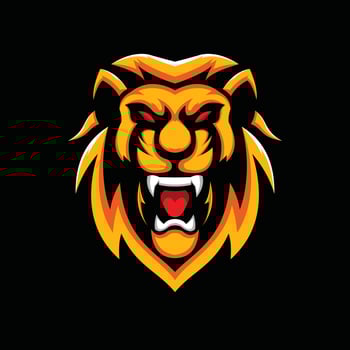 lion head illustration vector