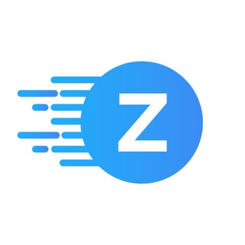 Letter Z Logo Design Vector with Dots Vector Template