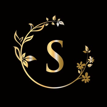 Letter S Beauty flower logo decorative, flower, beauty, spa vector template