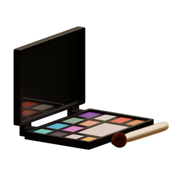3d rendered eyeshadow perfect for makeup design project png