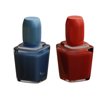 3d rendered nail polish perfect for makeup design project png