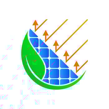 Modern Solar Logo vector