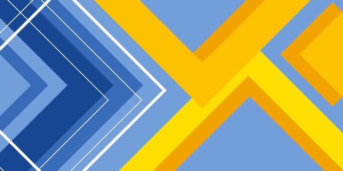 Abstract background geometric style, with yellow and blue colors vector