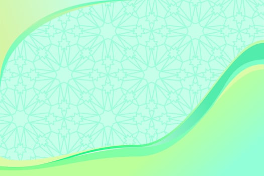 islamic background blue sea color vector
