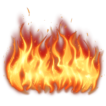 Realistic burning fire flames, Burning hot sparks realistic fire flame, Fire flames effect png
