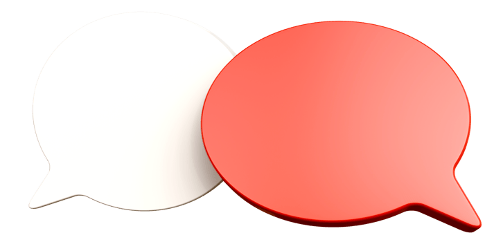 Speech bubbles of shapes on transparent background. Blank 3D text bubbles for business design, discussion, topic clarifications, notifications and explain expanded content. png
