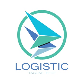 logistics logo icon illustration vector design  distribution symbol  delivery of goods  economy  finance