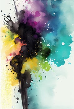 abstract creative minimalist colorful watercolor hand painted banner vector