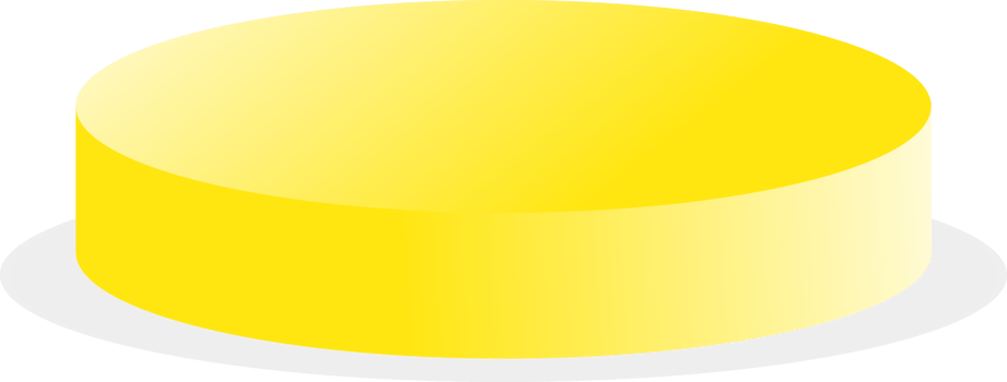 3D Podium Realistic with yellow colour. png