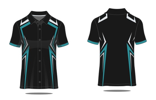 Template Tshirt polo uniform vector