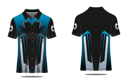 Template Tshirt polo uniform vector