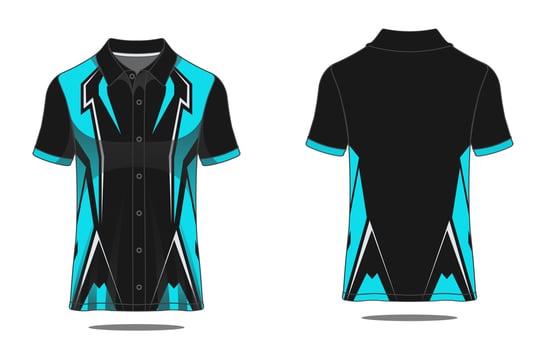 Template Tshirt polo uniform vector