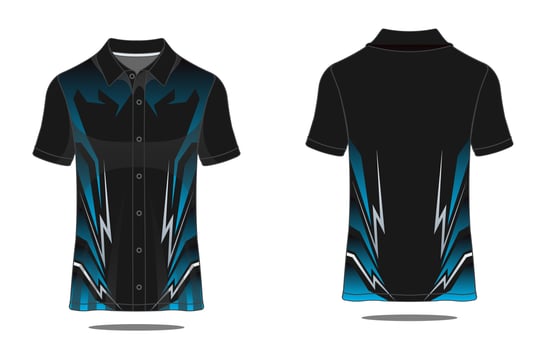 Template Tshirt polo uniform vector