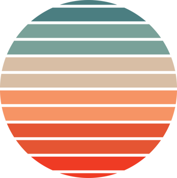 vintage retro sunset png